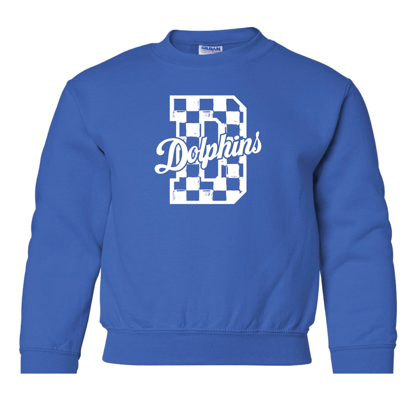 YOUTH Disney Checkered Crewneck Sweatshirt