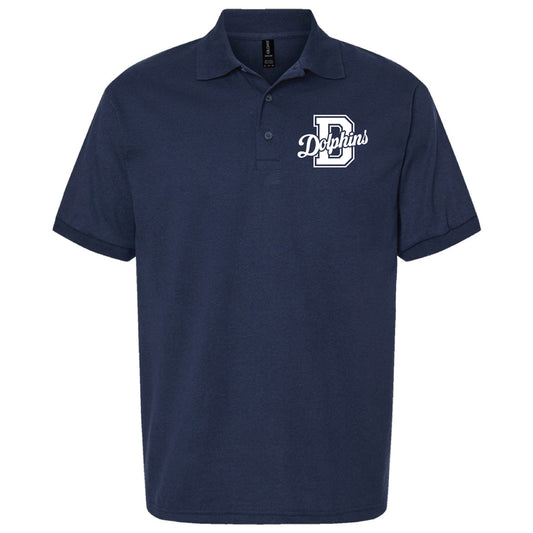 ADULT Disney Dolphins 2026 Knit Polo - Sizes up to 5X!