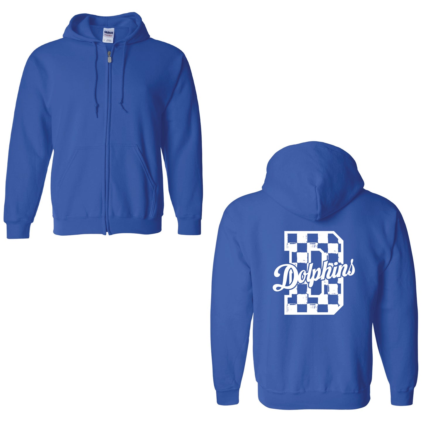 YOUTH Disney Checkered Zip Up Hoodie
