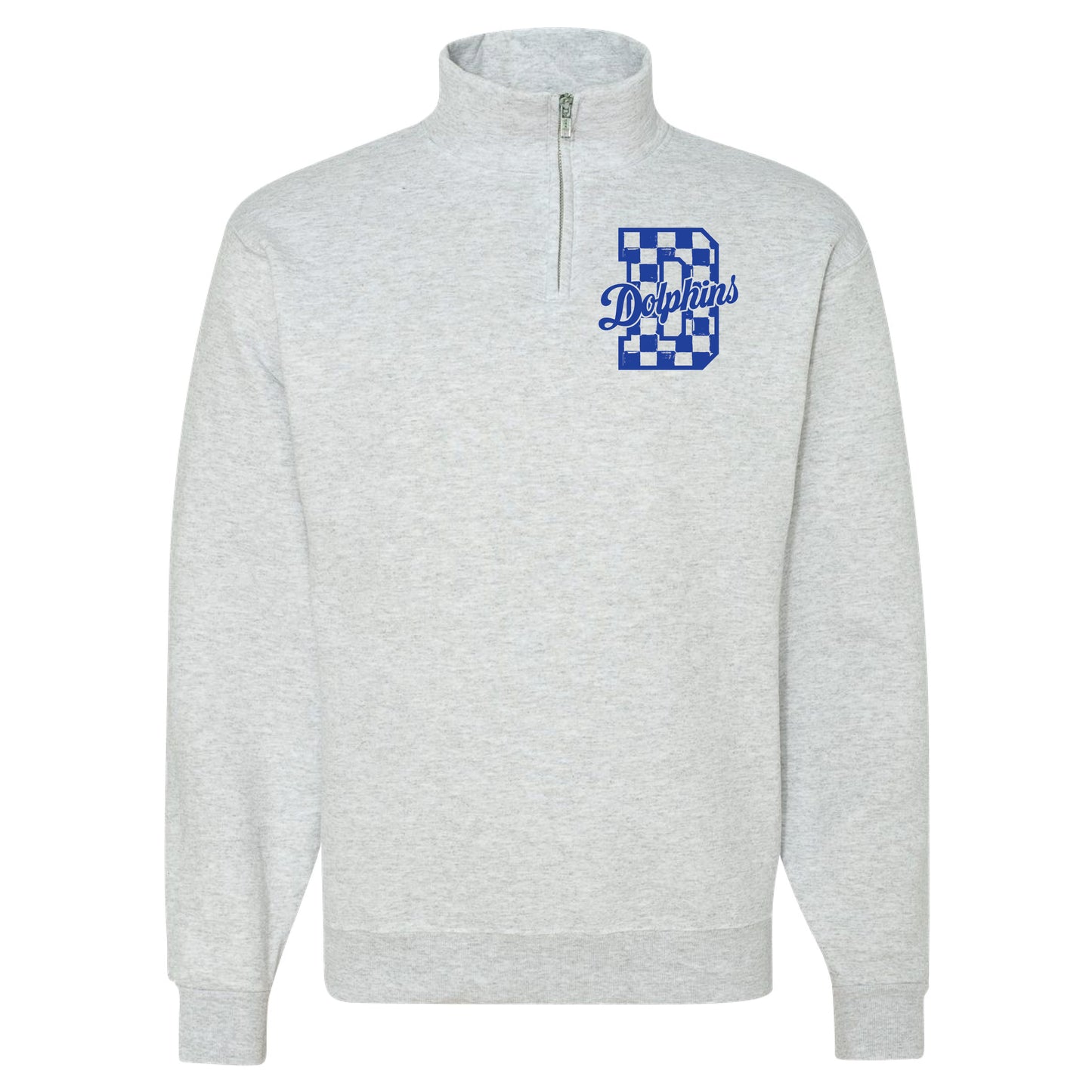 ADULT Disney Checkered Quarter-Zip Sweatshirt - Sizes up to 3X!