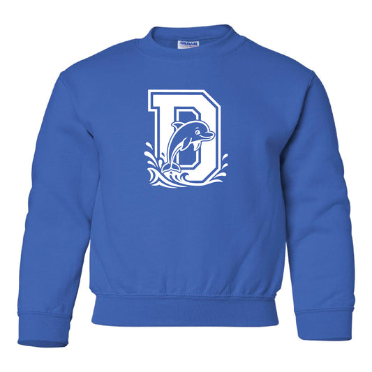 YOUTH Disney D is for Dolphin Crewneck Sweatshirt