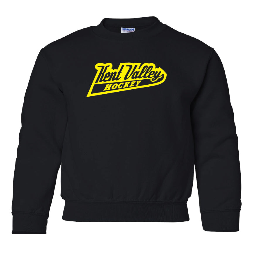 Kent Valley Hockey 8U Crewneck Sweatshirt | Black - Youth & Adult