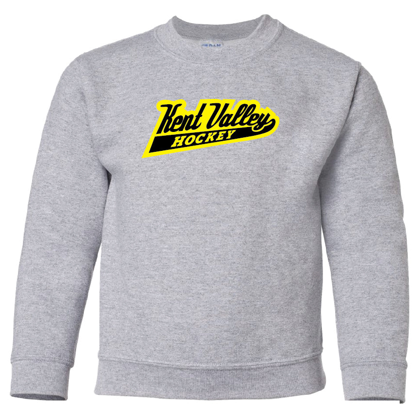 Kent Valley Hockey 8U Crewneck Sweatshirt | Grey - Youth & Adult
