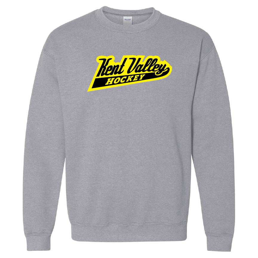 Kent Valley Hockey 8U Crewneck Sweatshirt | Grey - Youth & Adult