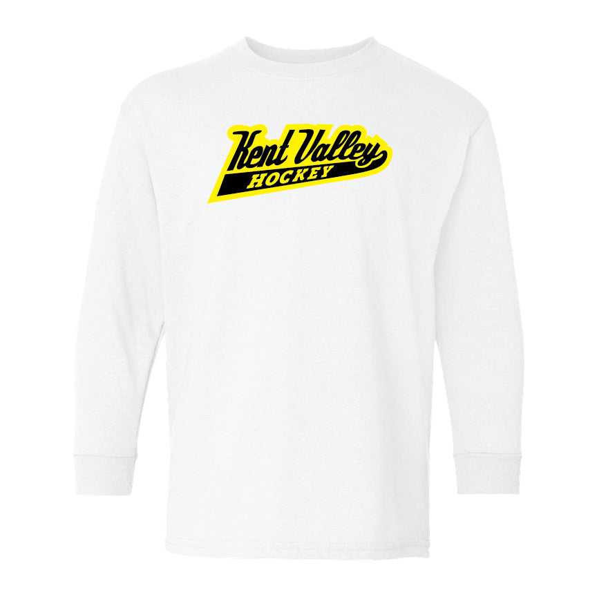 Kent Valley Hockey 8U Long Sleeve | White - Youth & Adult