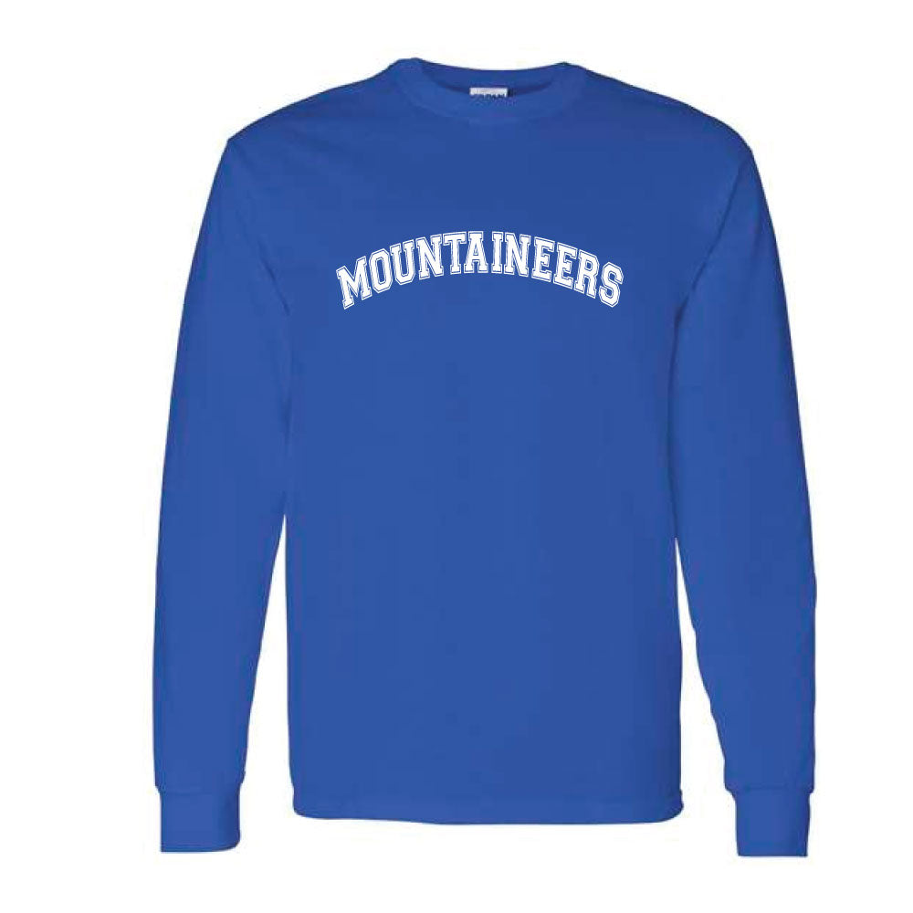 MOUNTAINEERS | Adult Blue Long Sleeve Shirt