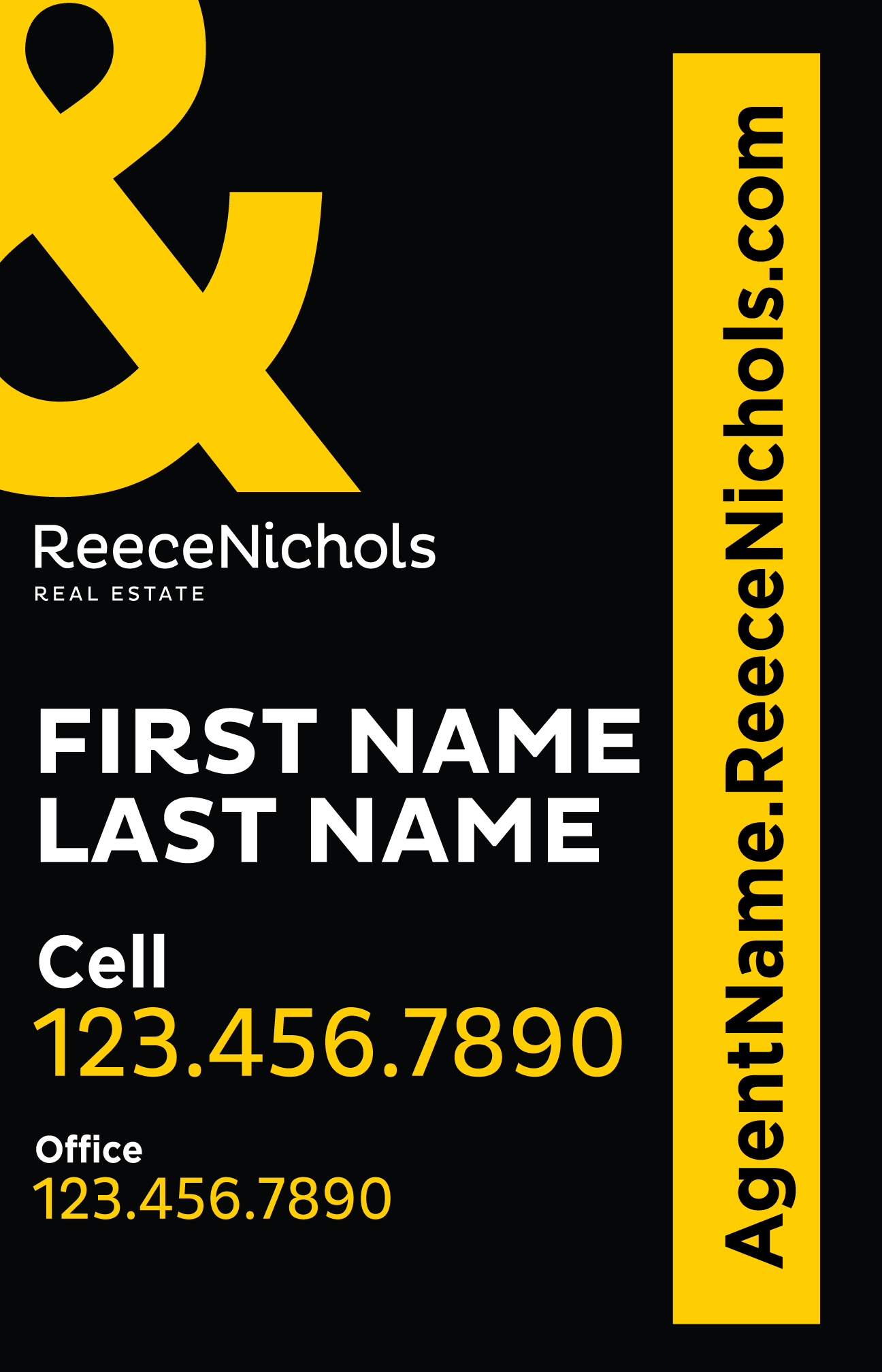 Reece Nichols - 18"X28" Yard Sign INSERT ONLY