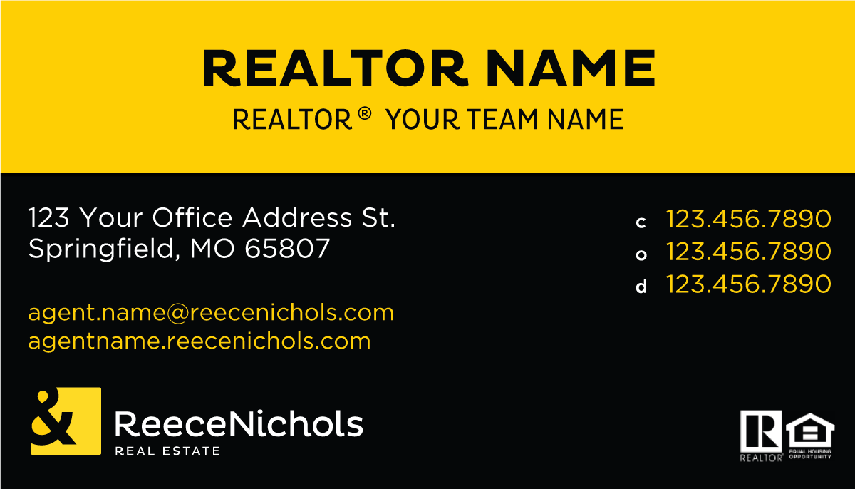 Reece Nichols - Business Cards