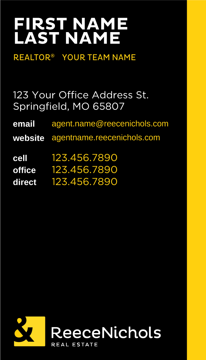 Reece Nichols - Business Cards
