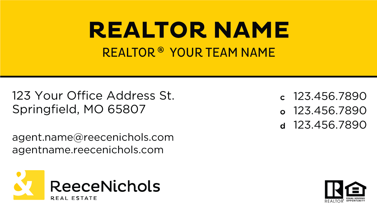 Reece Nichols - Business Cards