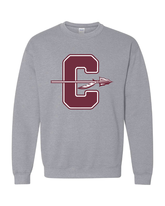 CHEROKEE C Arrow Crewneck Sweatshirt - Sizes up to 5X!