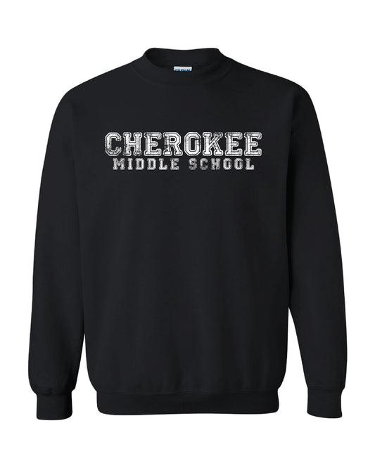 CHEROKEE Distressed Crewneck Sweatshirt - Sizes up to 5X!