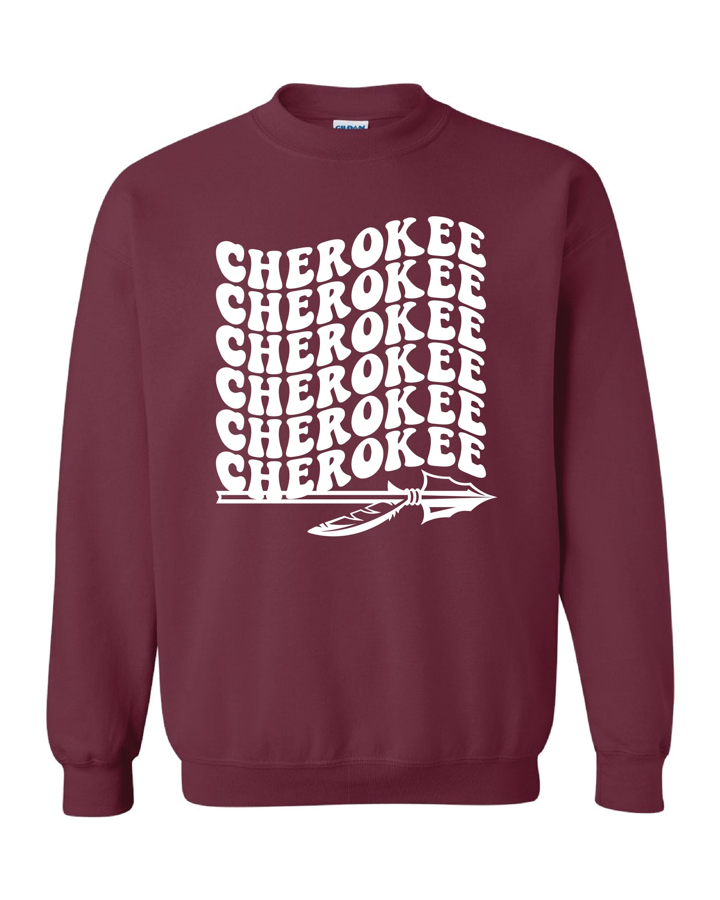 CHEROKEE Wavy Crewneck Sweatshirt - Sizes up to 5X!