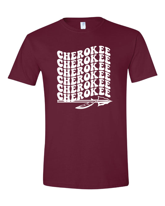 CHEROKEE Wavy Tee - Sizes up to 4X!
