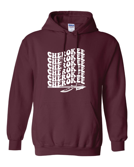 CHEROKEE Wavy Hoodie - Sizes up to 5X!