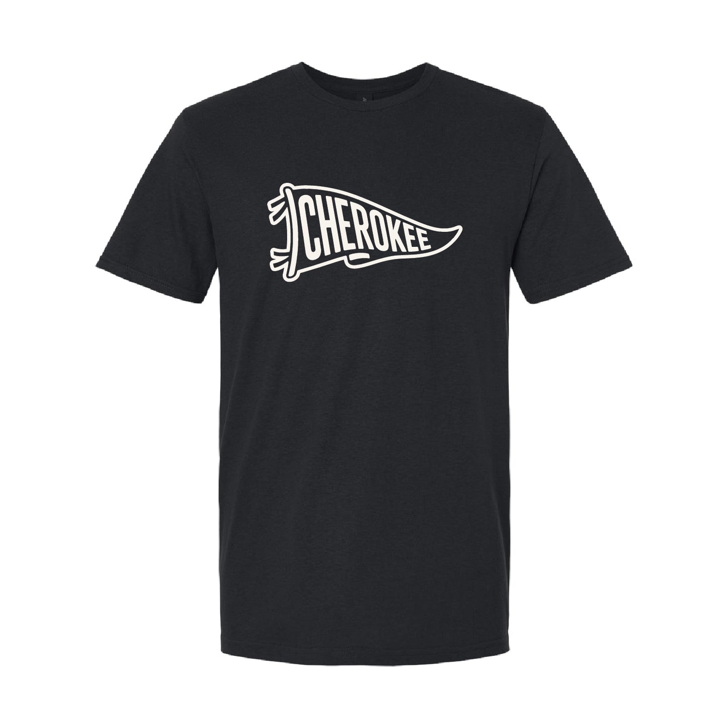 CHEROKEE Pennant Tee - Black - Sizes up to 4X!