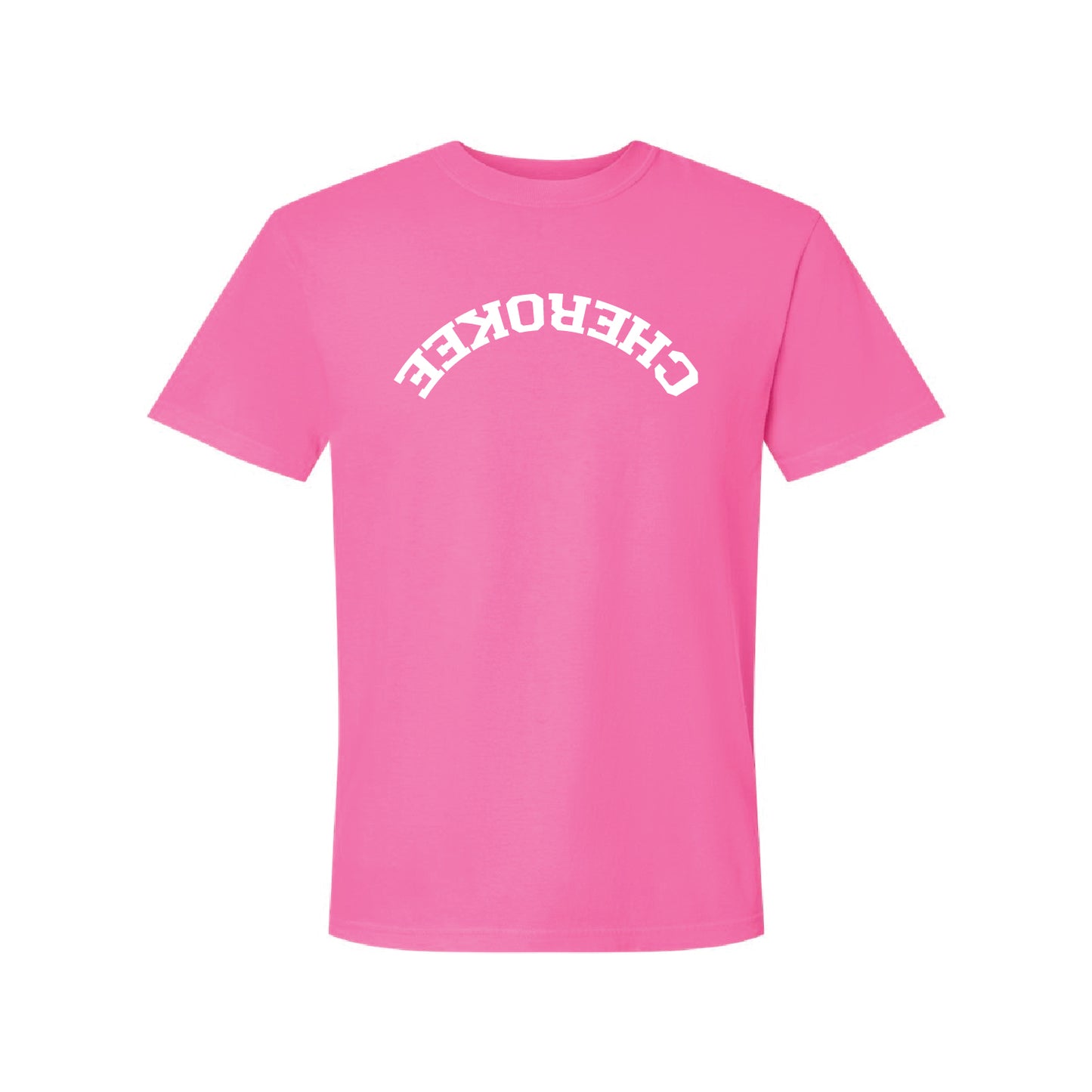 CHEROKEE Upside Down Tee - Pink - Sizes up to 4X! - Comfort Colors