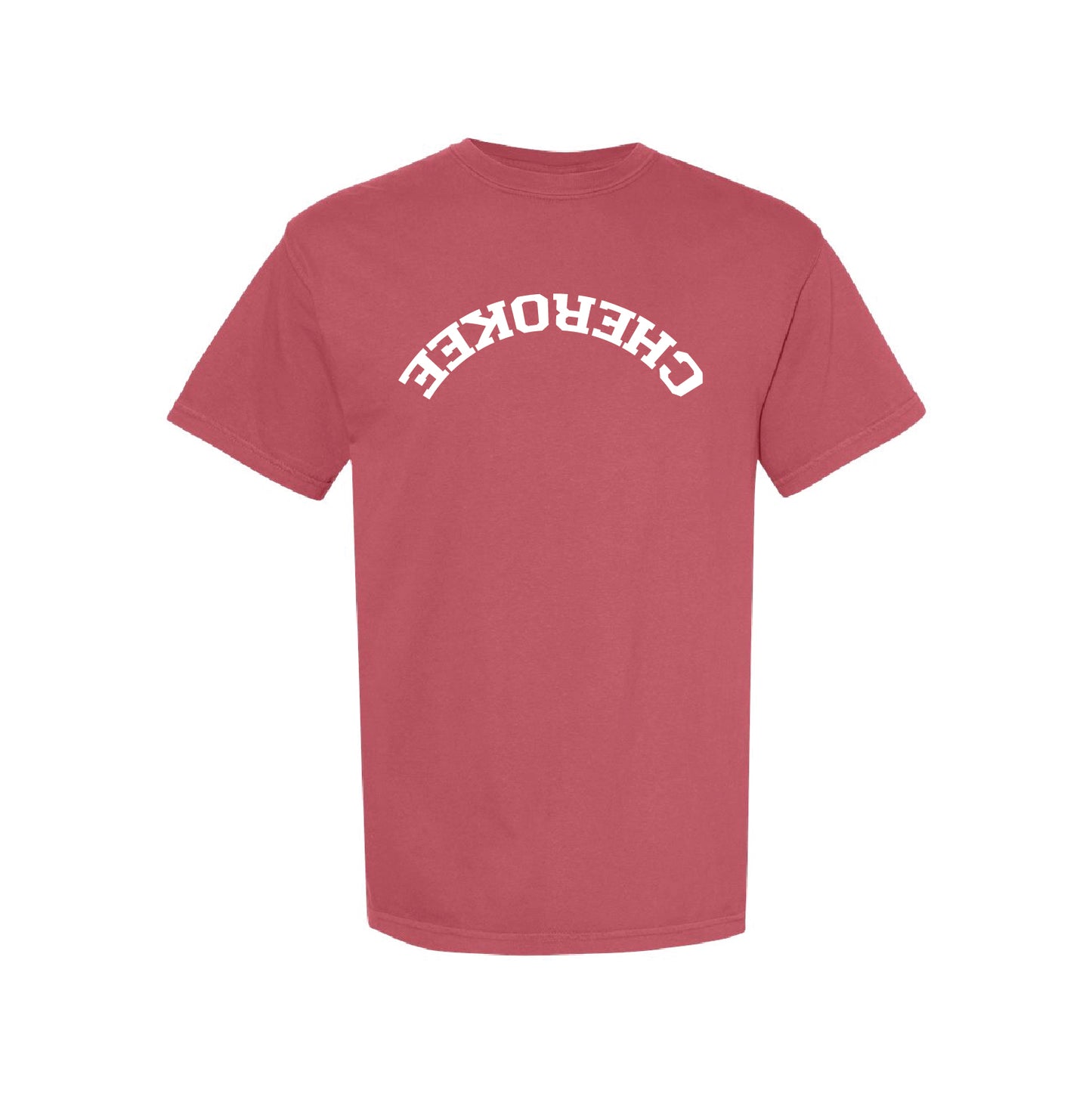 CHEROKEE Upside Down Tee - Red - Sizes up to 4X! - Comfort Colors