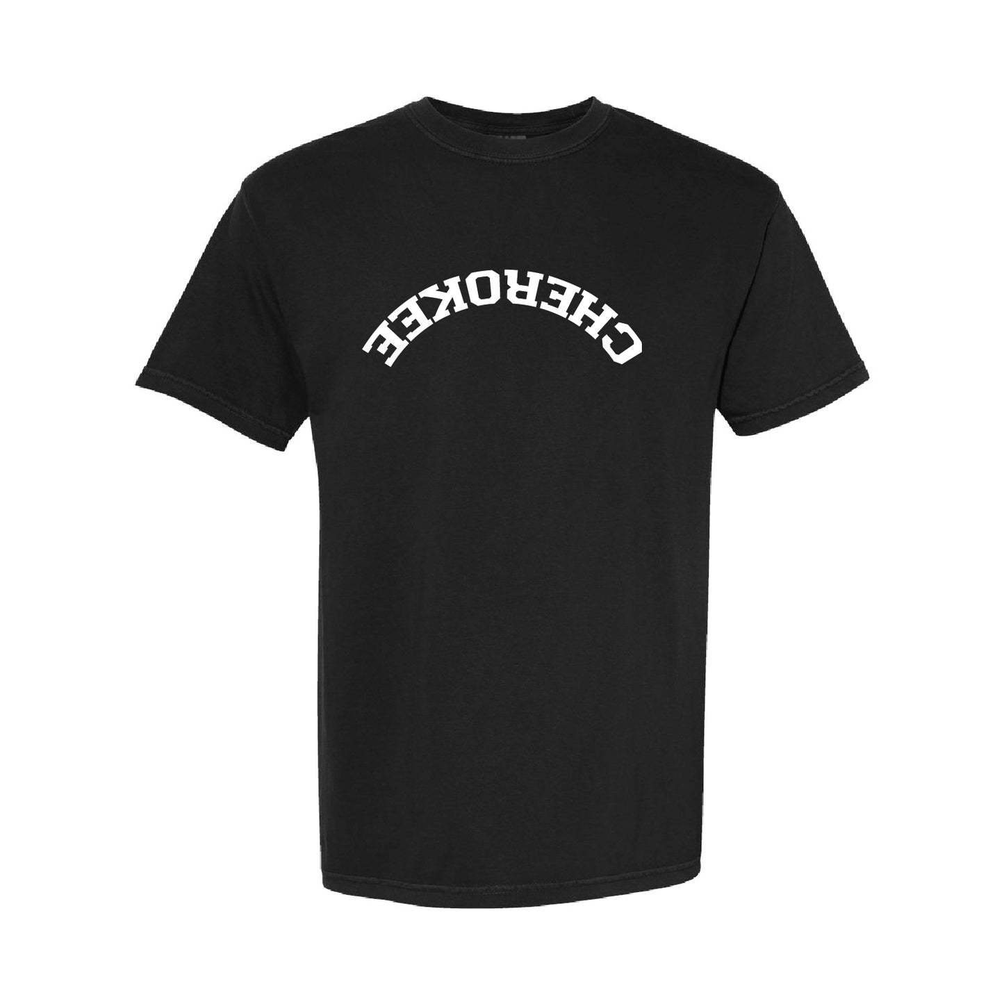 CHEROKEE Upside Down Tee - Black - Sizes up to 4X! - Comfort Colors