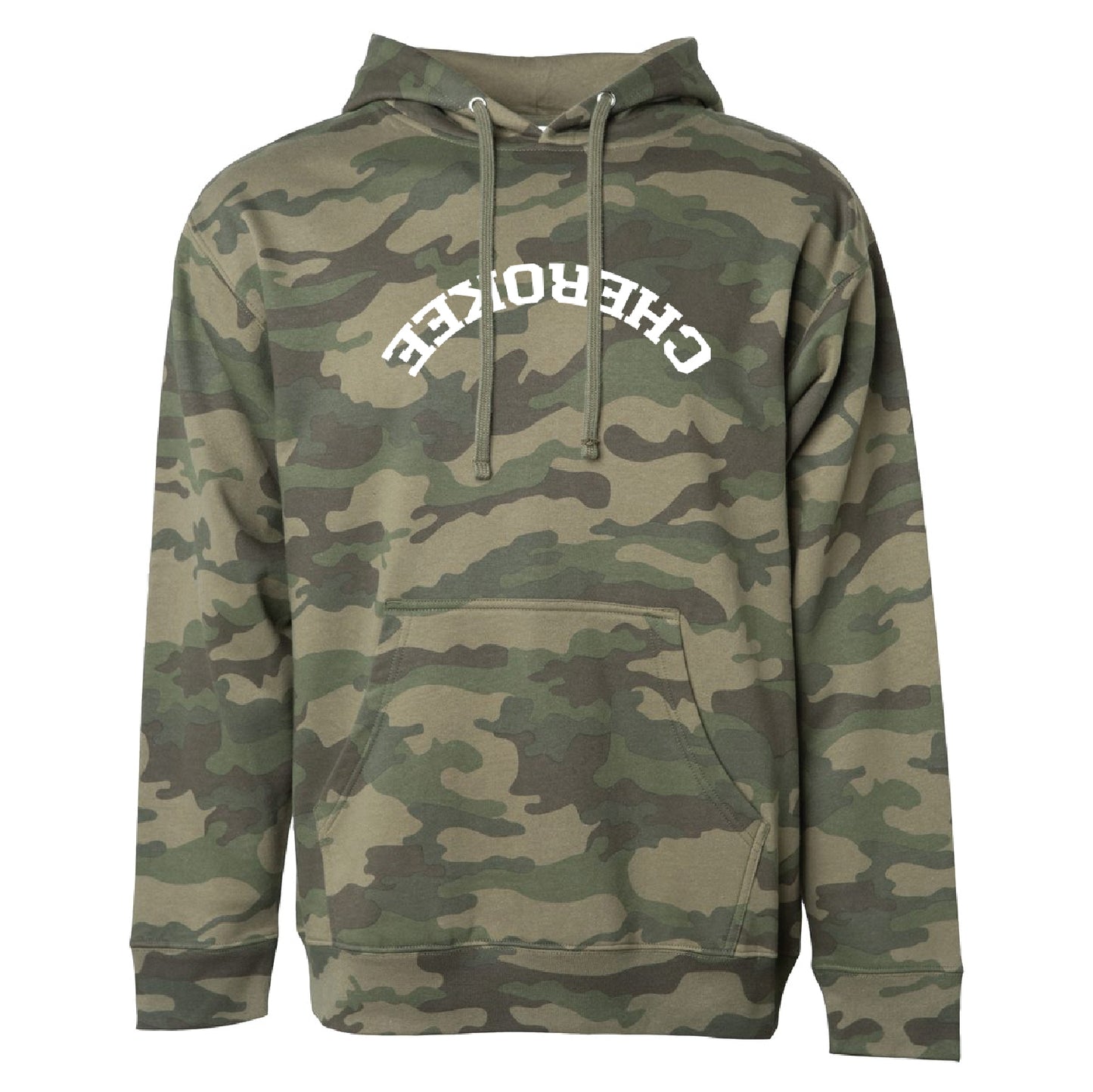 CHEROKEE Upside Down Hoodie - Camo - Sizes up to 5X!