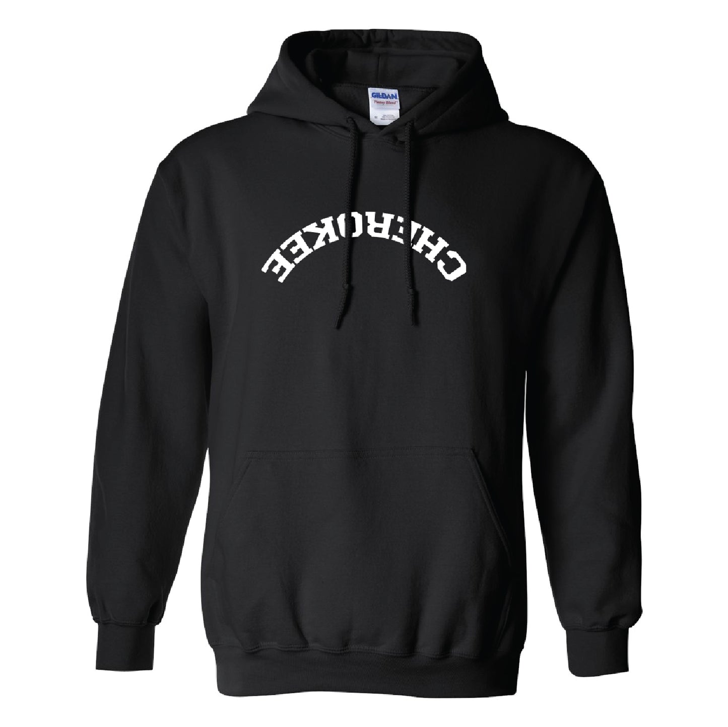 CHEROKEE Upside Down Hoodie - Black - Sizes up to 5X!