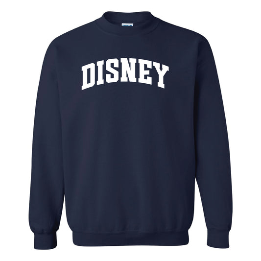 ADULT Disney Collegiate Crewneck Sweatshirt - Sizes up to 5X!