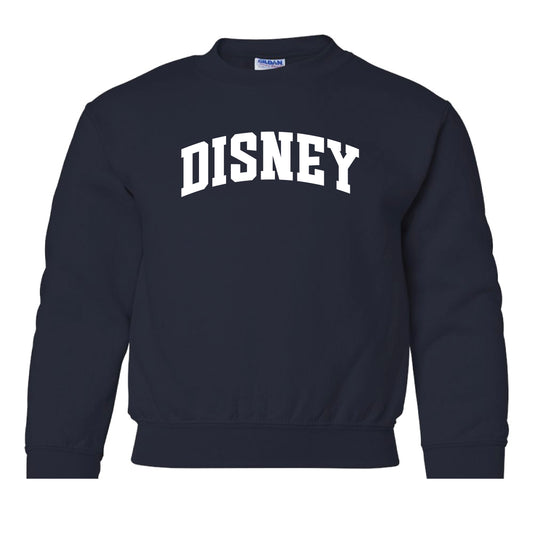 YOUTH Disney Collegiate Crewneck Sweatshirt