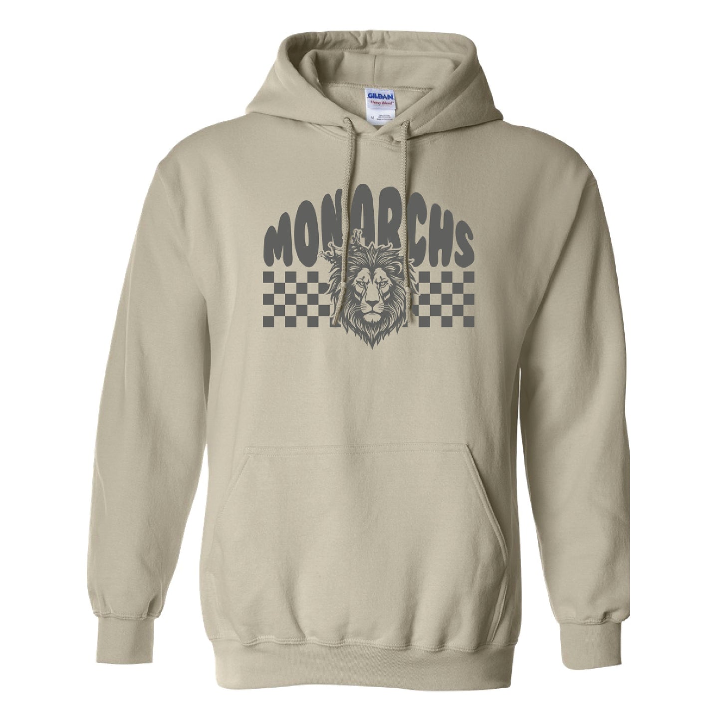 MERIDIAN Checkered Lion Hoodie [Adult Sizes up to 5x]
