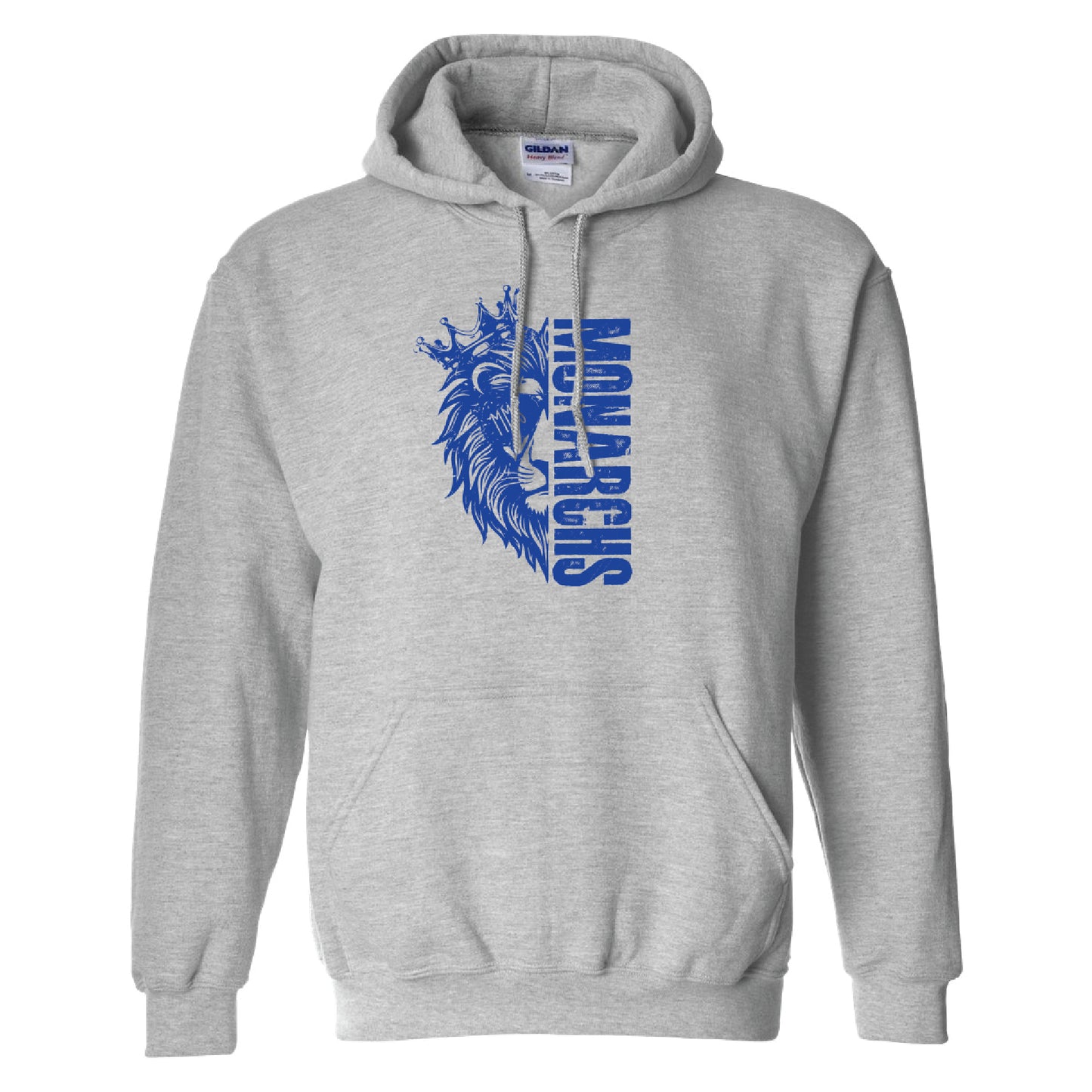 MERIDIAN Split Hoodie - Grey [Adult Sizes up to 5x]