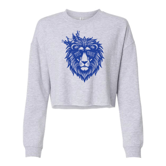 MERIDIAN Lion Cropped Crewneck [Adult Sizes up to 2x]