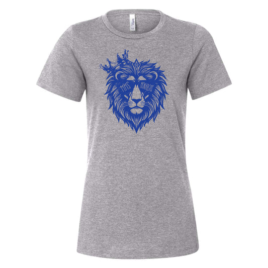 MERIDIAN Lion Women's T-Shirt [Adult Sizes up to 4x]  - Grey