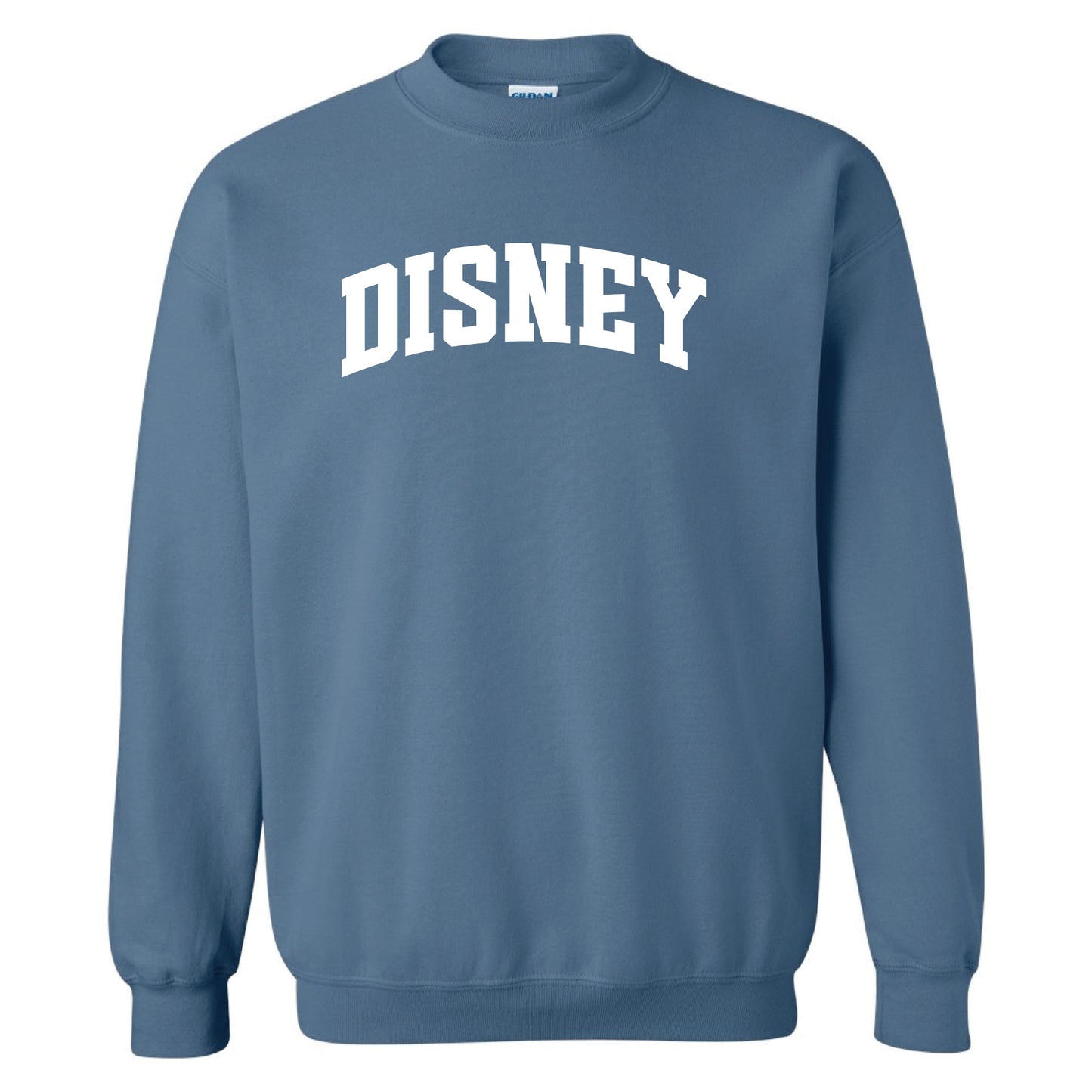 ADULT INDIGO Disney Collegiate Crewneck Sweatshirt - Sizes up to 5X!