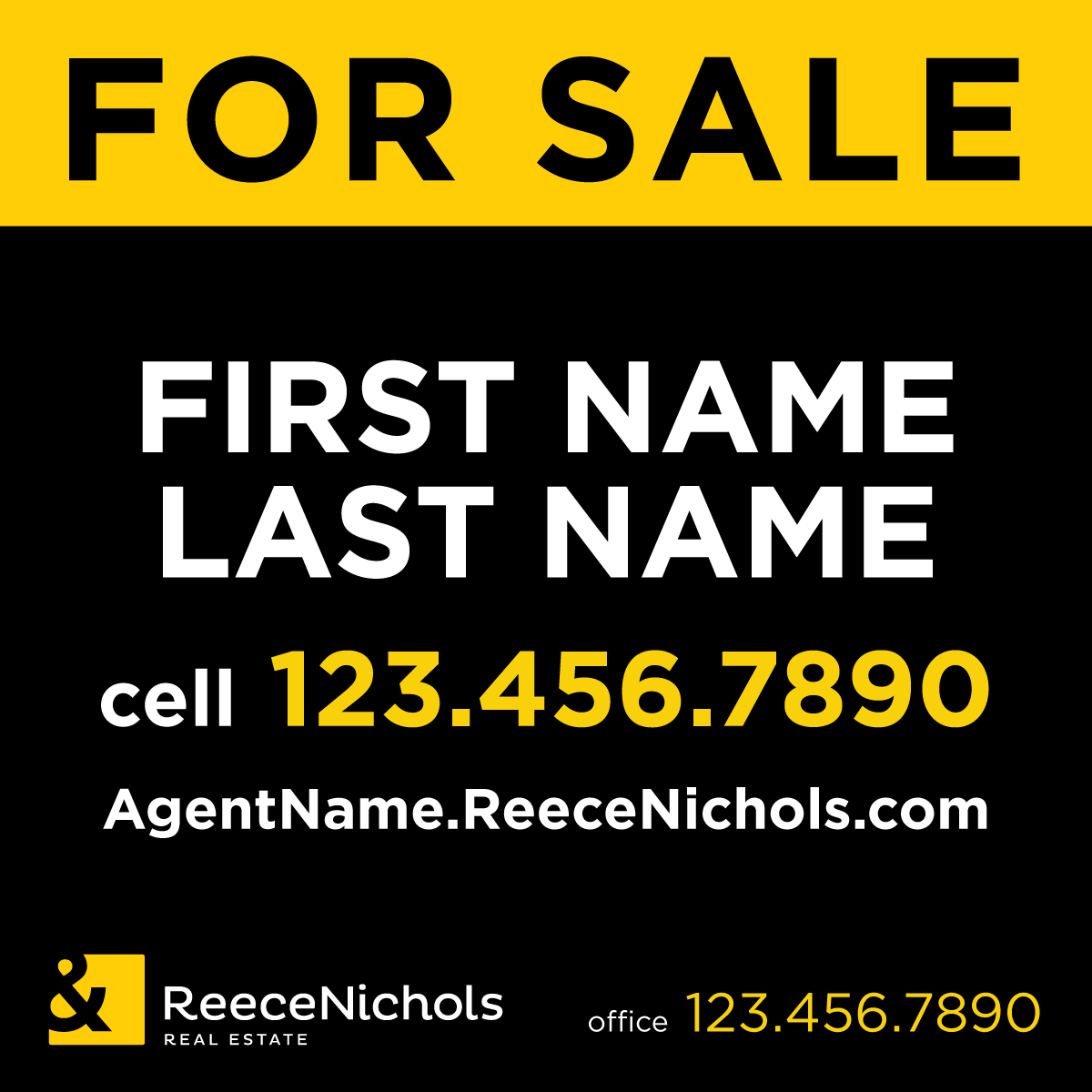Reece Nichols - 48"X48" Commercial Sign