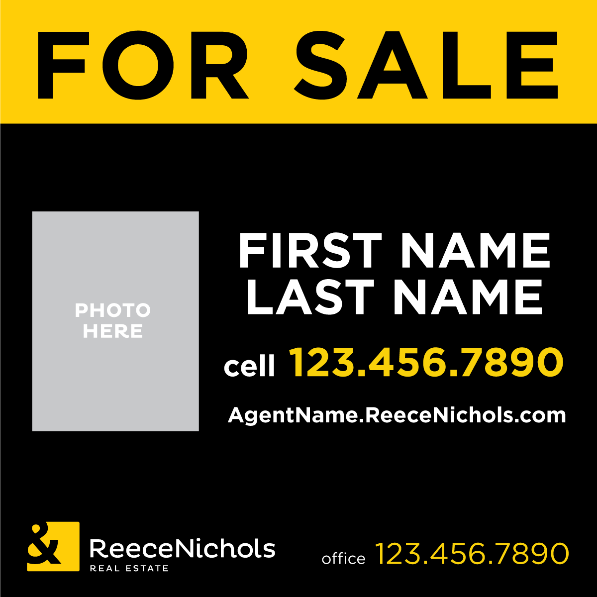 Reece Nichols - 48"X48" Commercial Sign
